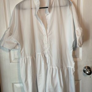 PrettyLittleThing Crisp White Shirt Dress